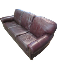Natuzzi Burgundy Sofa