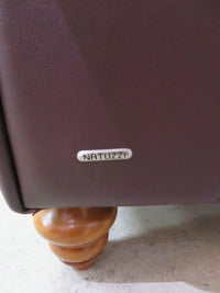 Natuzzi Burgundy Sofa