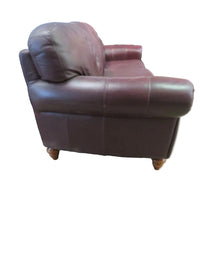 Natuzzi Burgundy Sofa