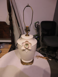 Pair of Mid-Century Floral Lamp