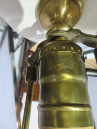 Pair of Mid-Century Floral Lamp