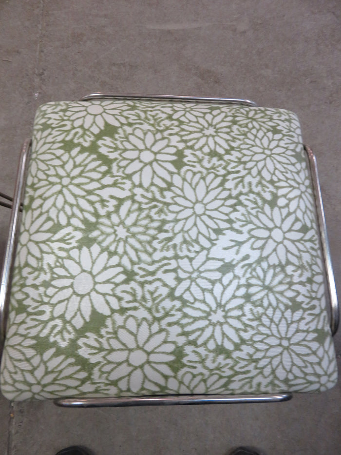 Floral Design Vintage Stool