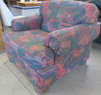 Pink Patterned Armchair