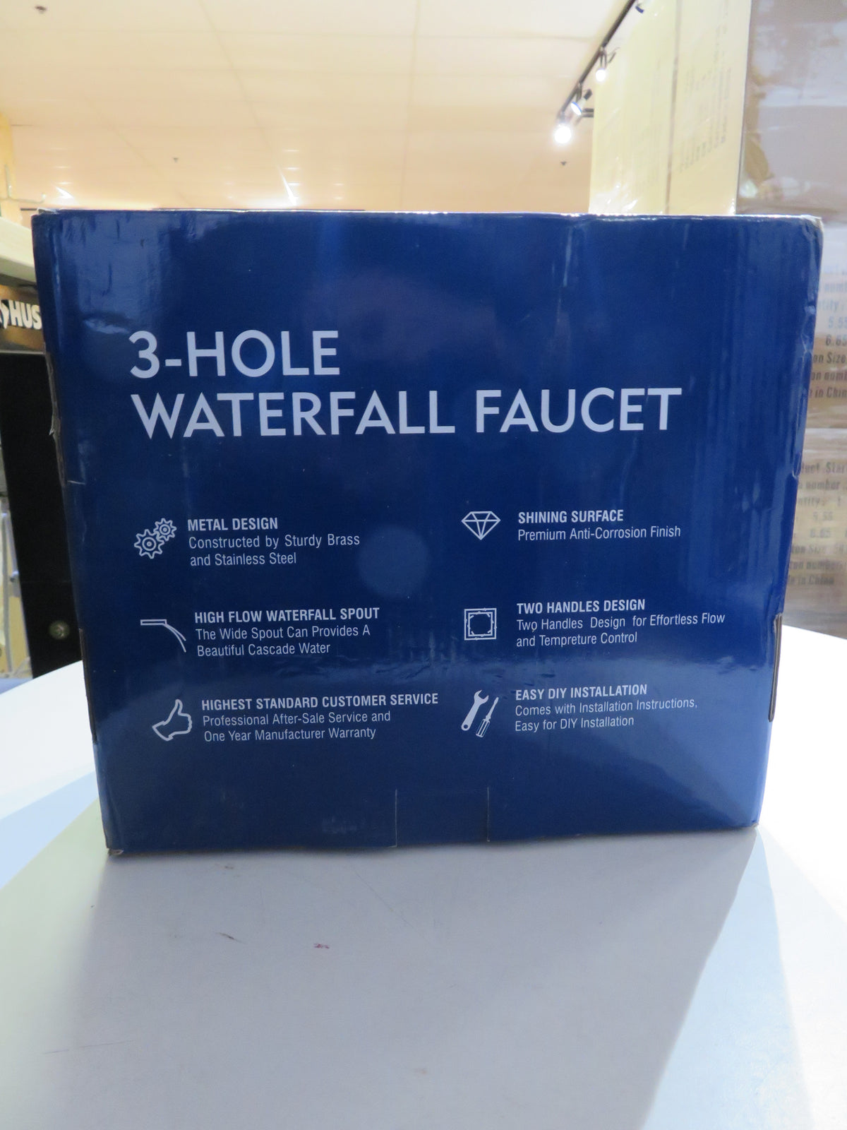 3 - Hole Waterfall Faucet