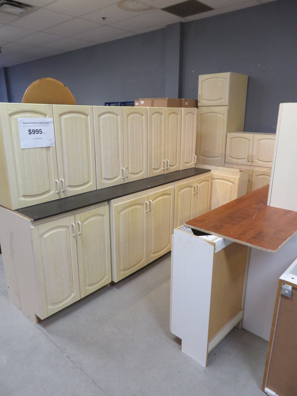 Rustic Kitchen Cabinet Set