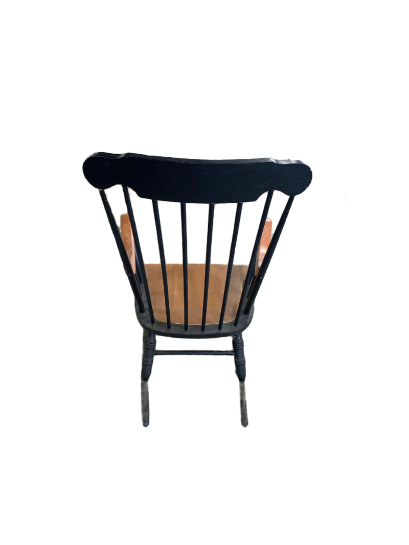 Wooden Rocking Chair with Painted Design