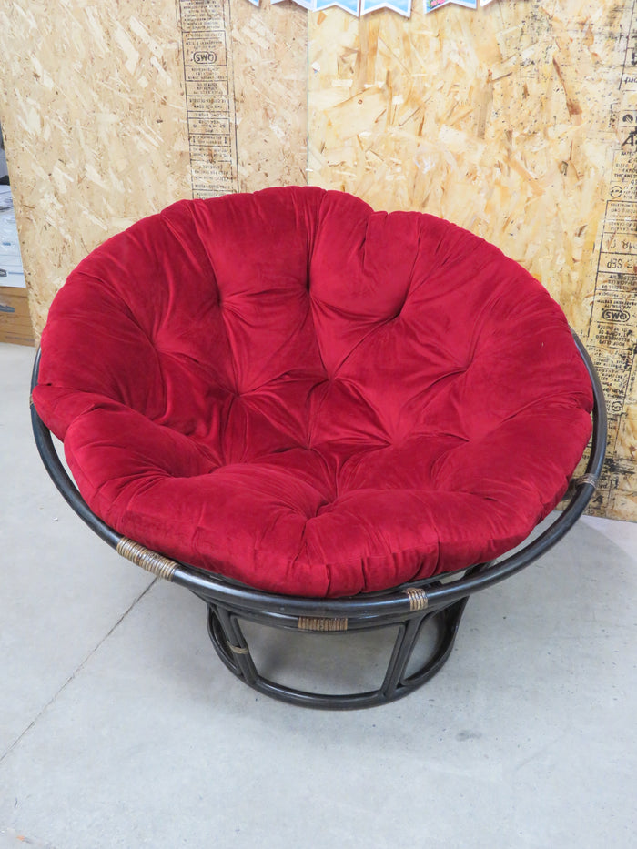 Papasan Chair w/ Footstool