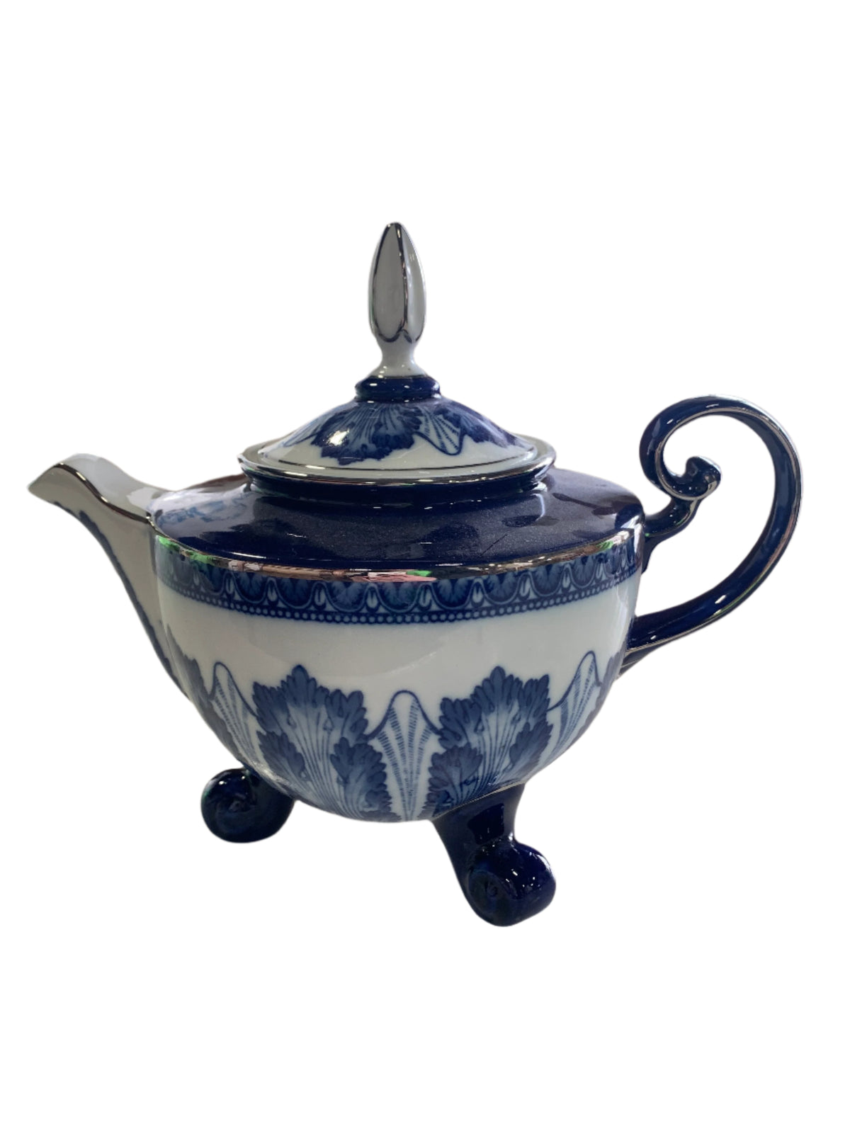 Ceramic Bombay Blue and White Teapot