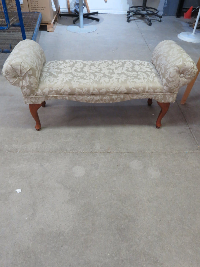 Vintage Rolled Arm Bench