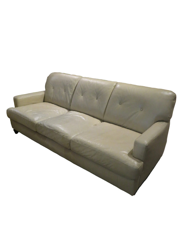 Natuzzi Tan Leather Sofa