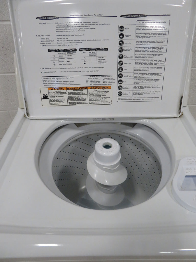 27" Washing Machine in White