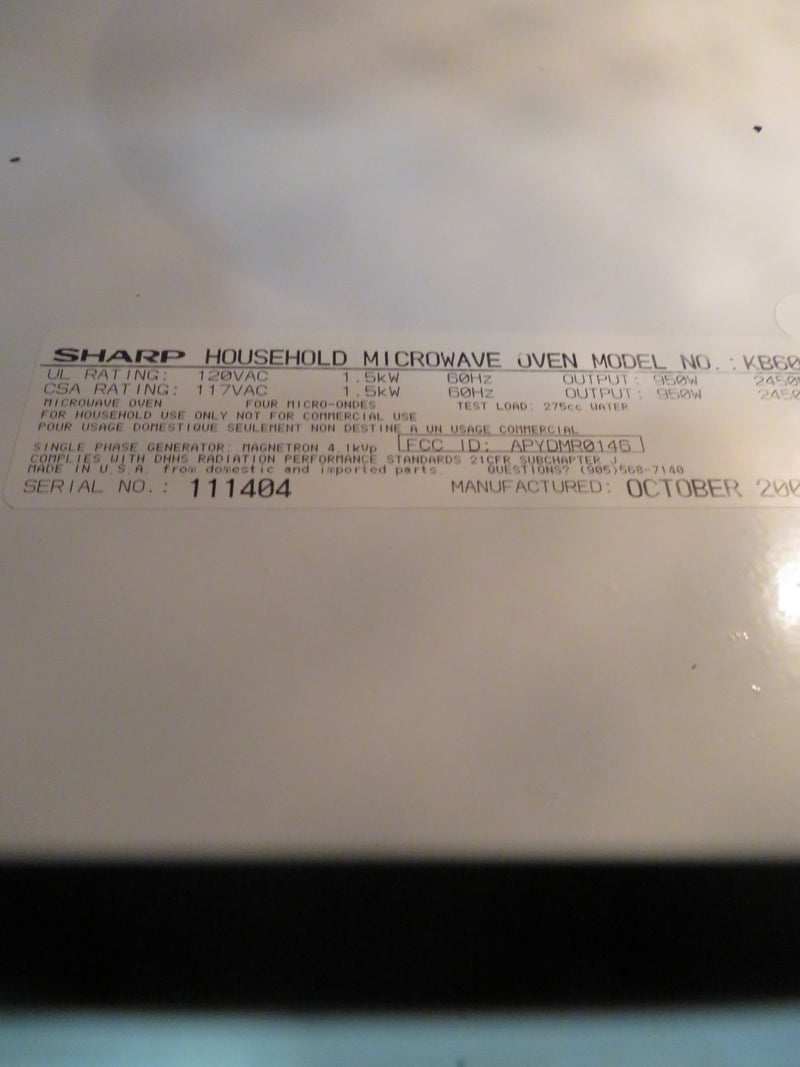 Sharp Drawer Microwave - 24"