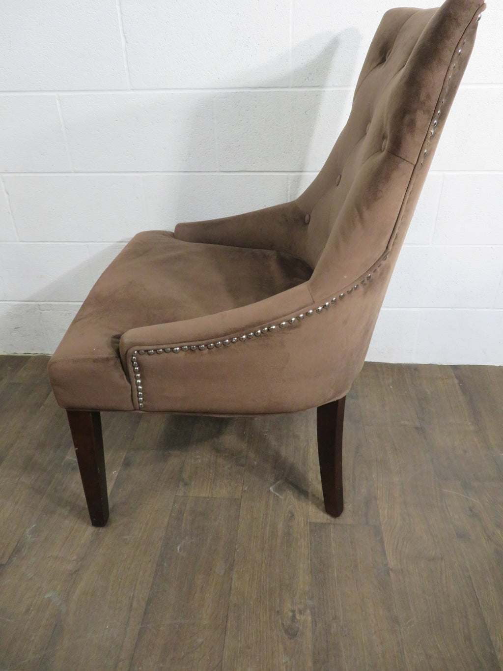 Brown Velour Chair