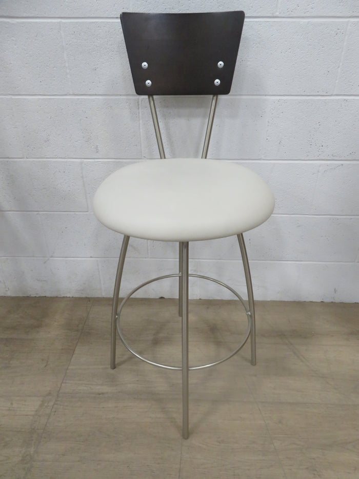 Bar Stool with Cream Seat