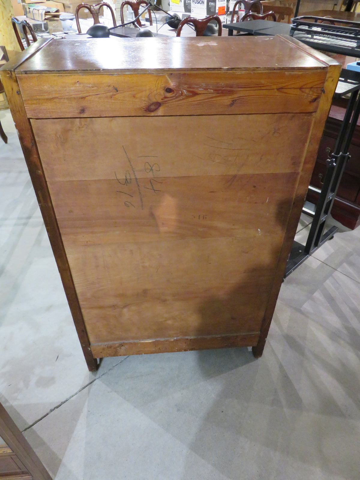 Vintage Waterfall Dresser