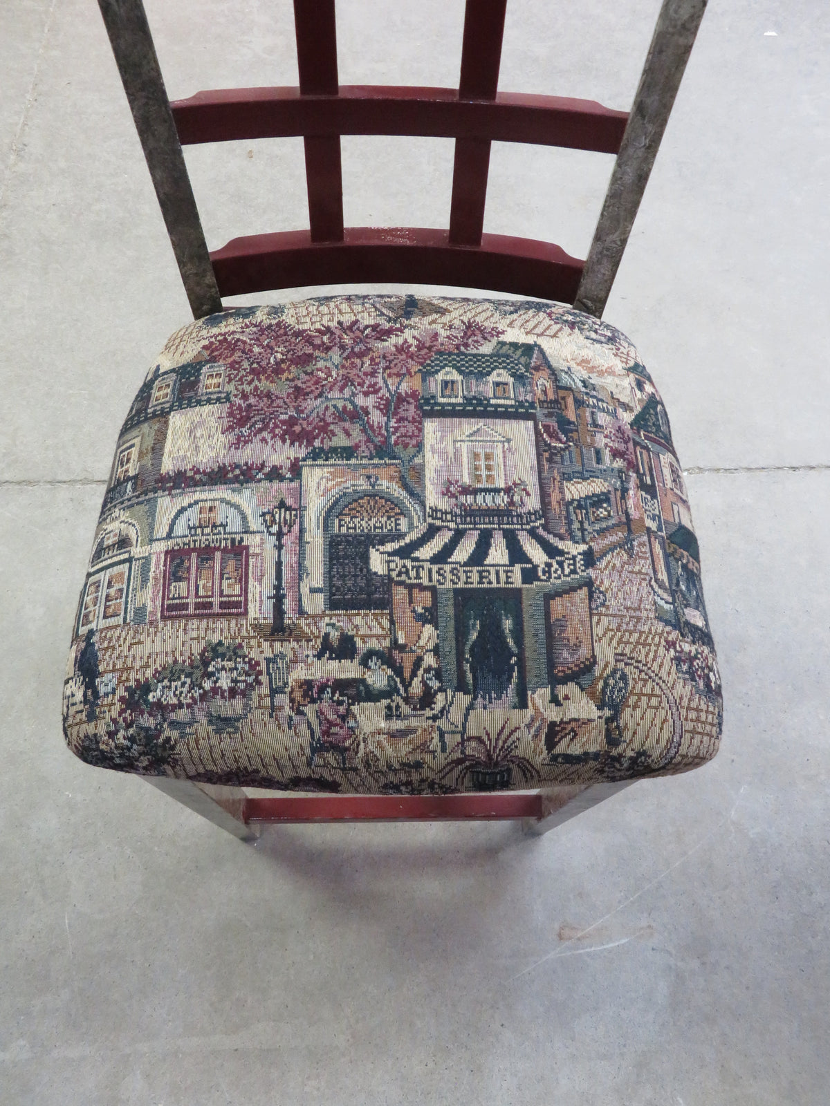 Lattice- Back Dining Chair European Street Scene A