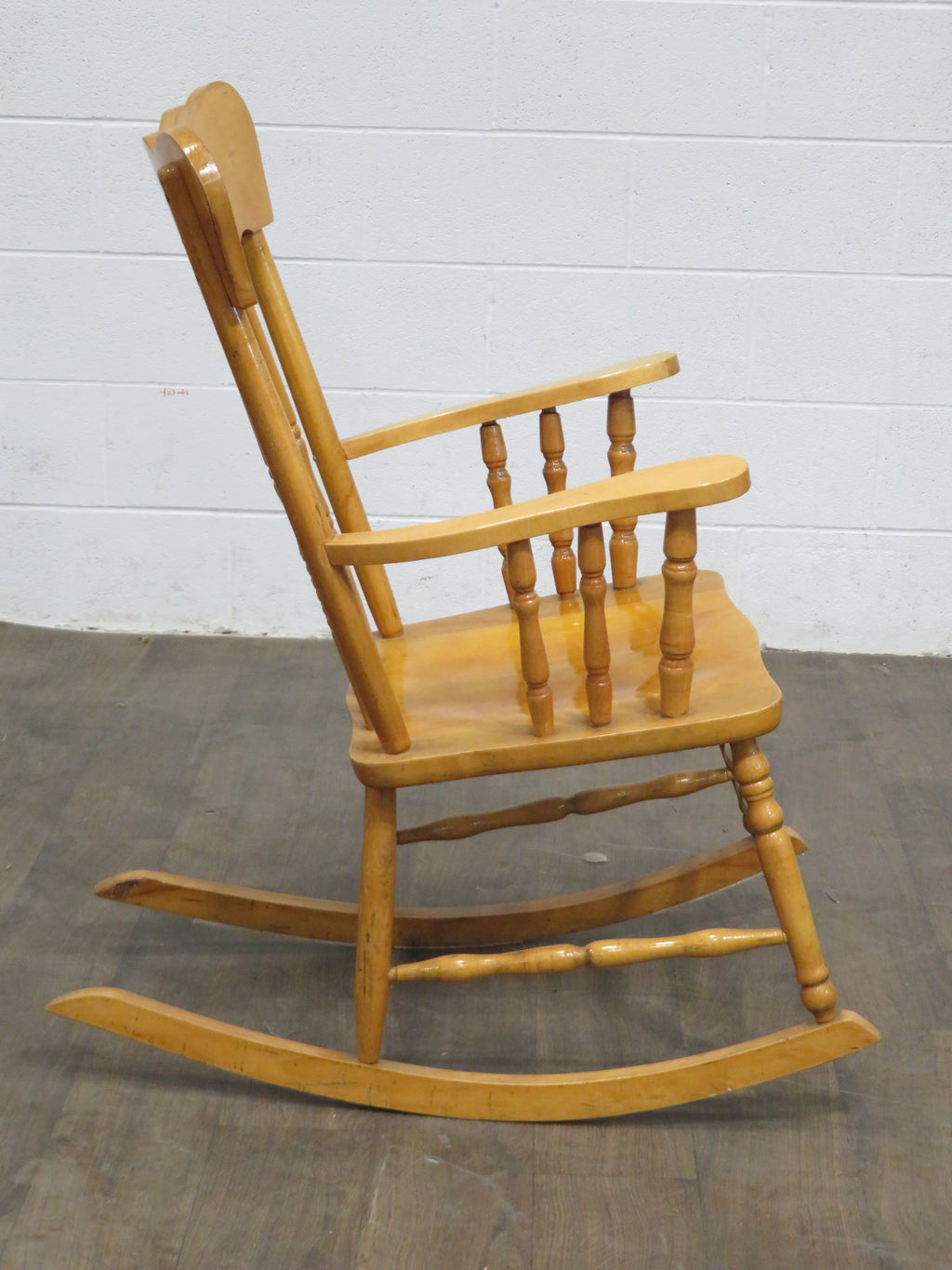 Classic Wooden Rocking Chair with Arm Rests