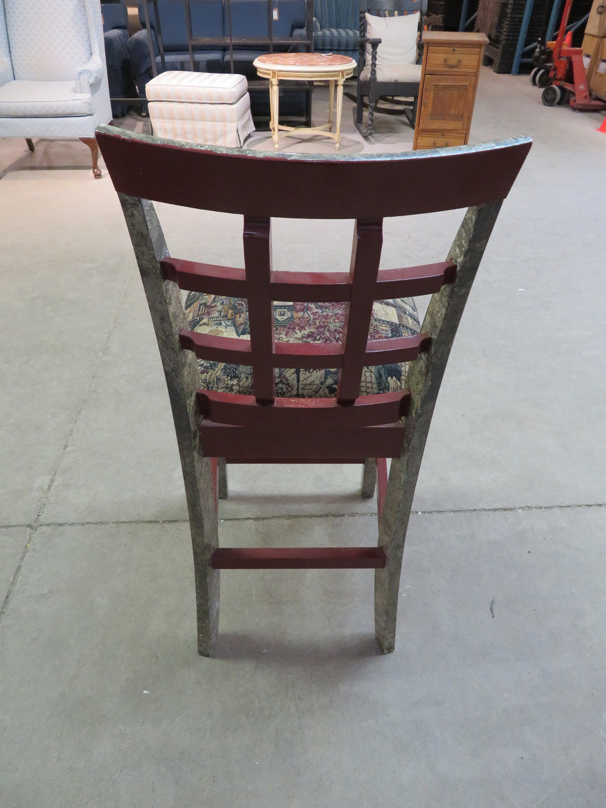 Lattice- Back Dining Chair European Street Scene A