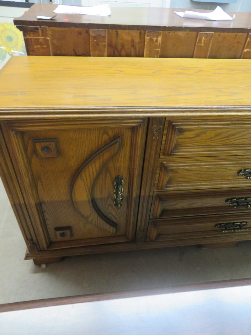 Solid Wood Dresser with Four Drawers