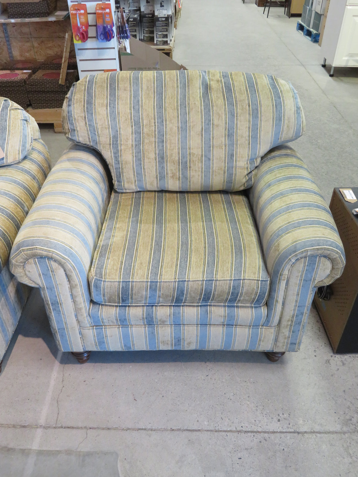 Striped Arm Chair