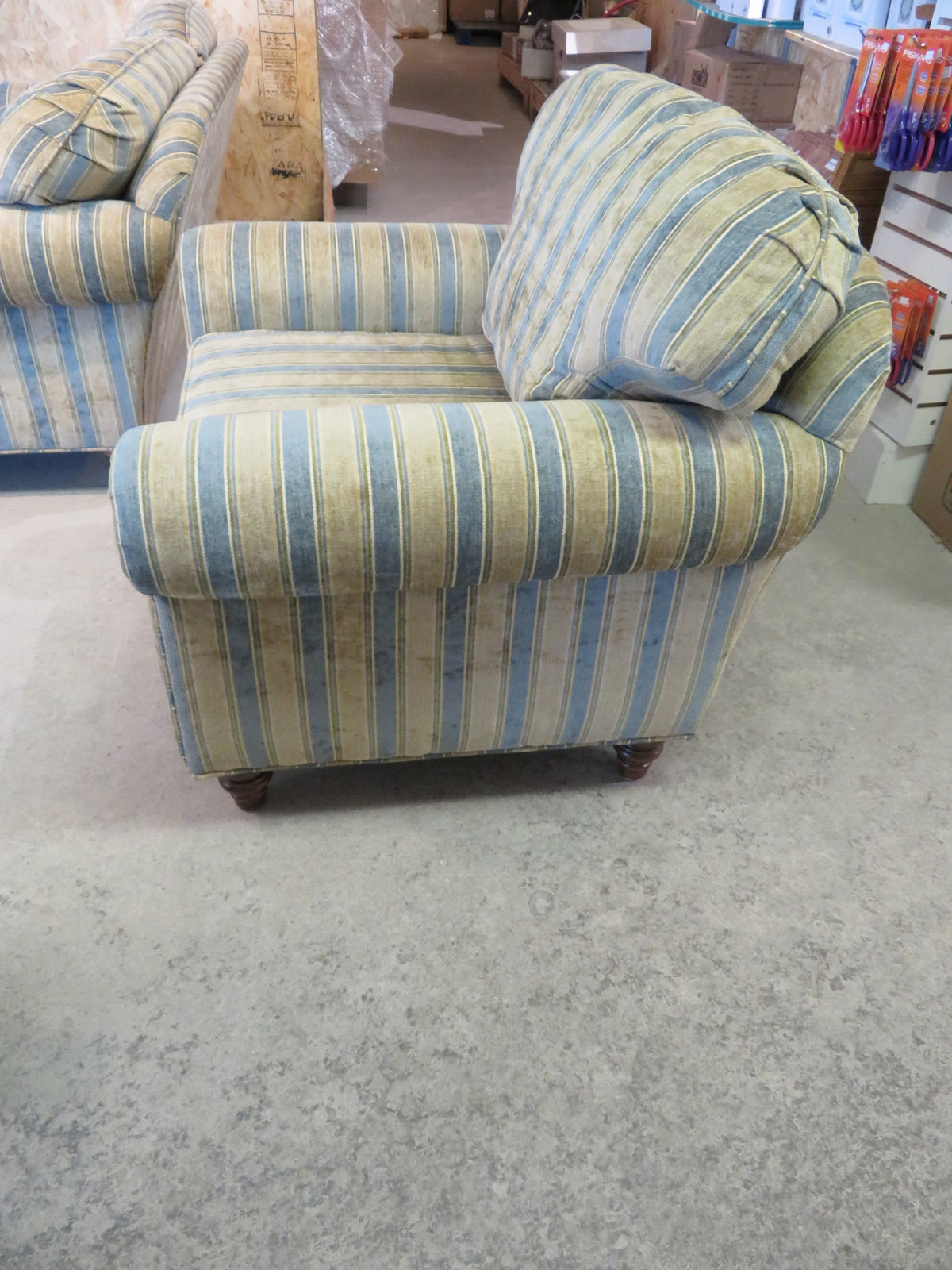 Striped Arm Chair