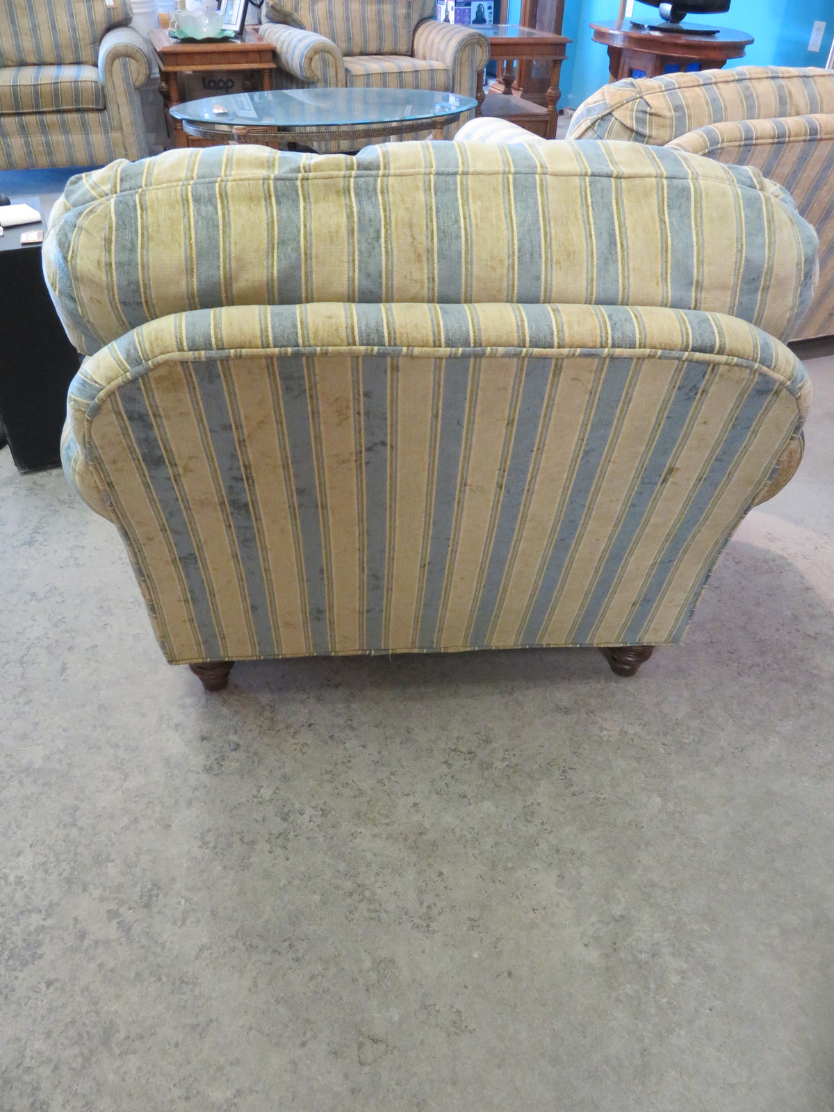 Striped Arm Chair