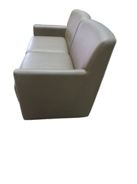 Keilhauer Matte Grey Leather Loveseat