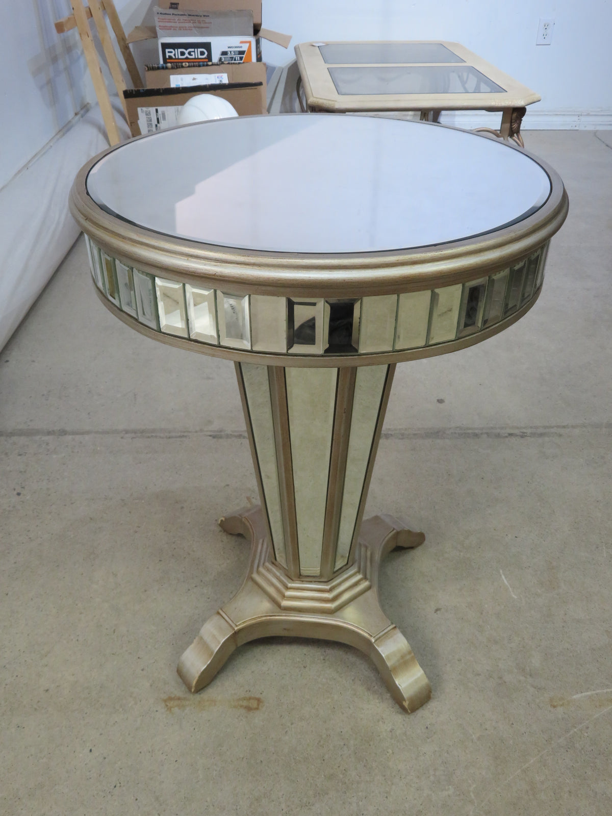 Venetian Mirrored Accent Table
