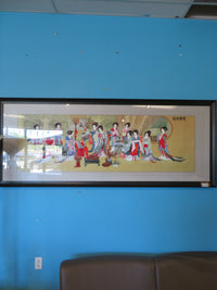 Chinese Silk Cloth Embroidery "Twelve Beauties of Jinling"