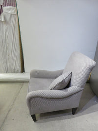 Lattice Pattern Armchair and Ottoman