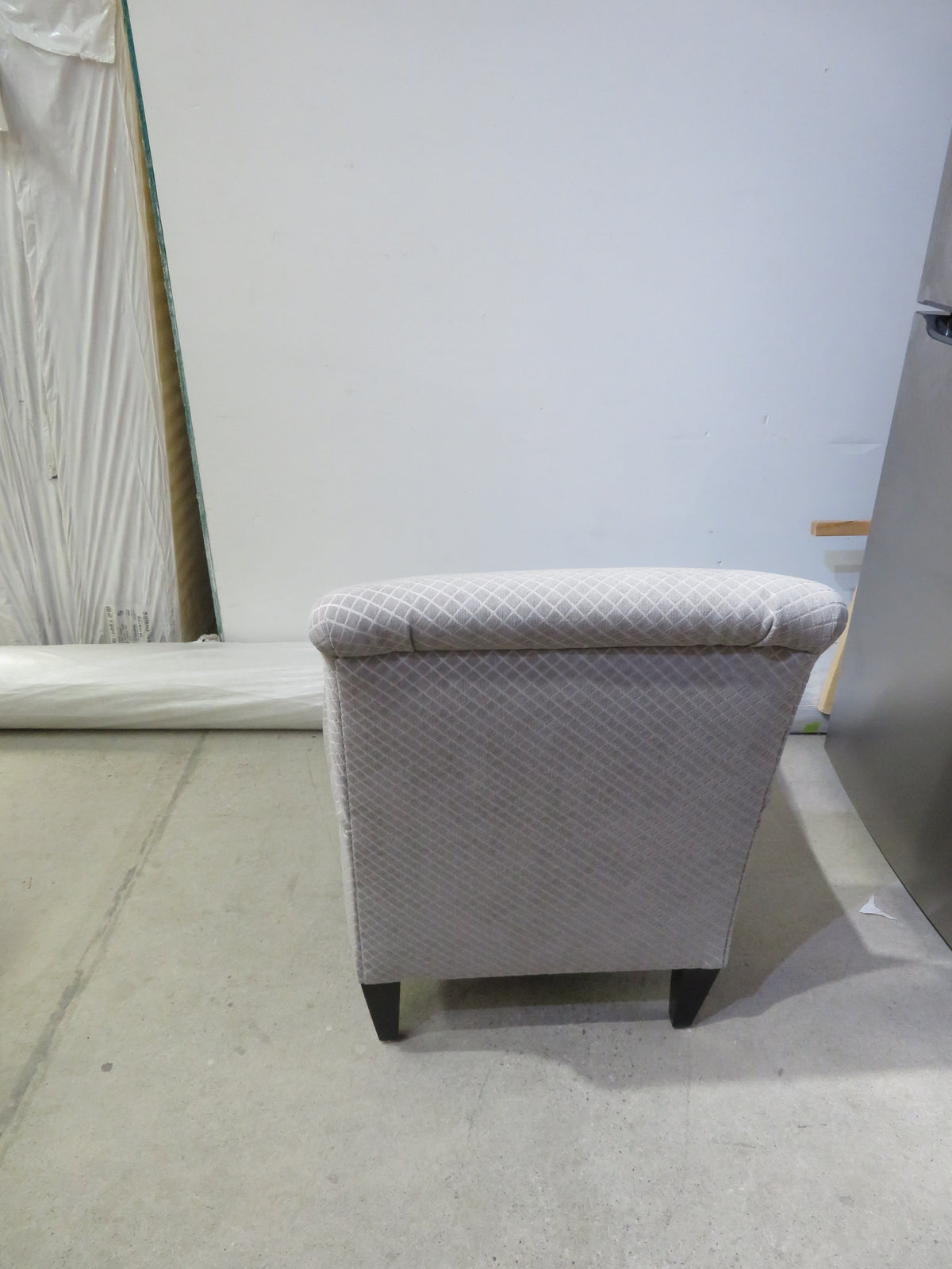 Lattice Pattern Armchair and Ottoman