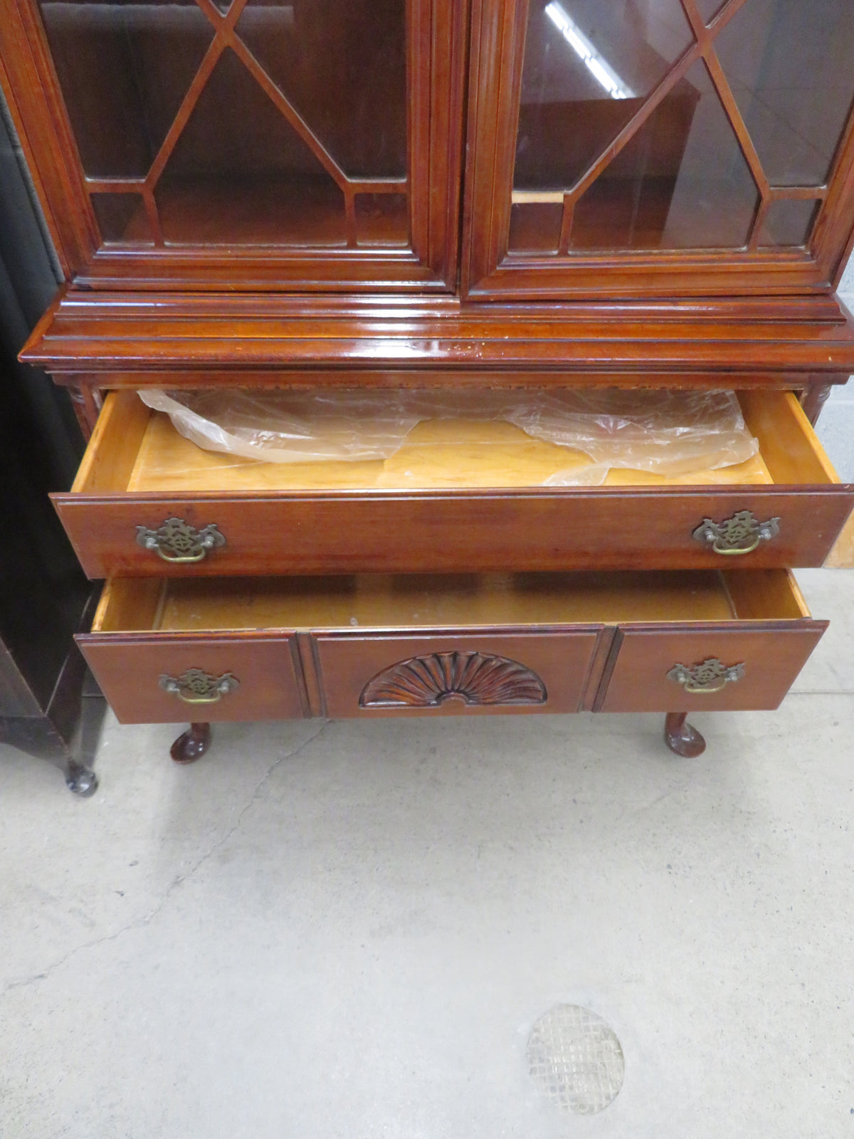 Vintage China Cabinet with glass doors