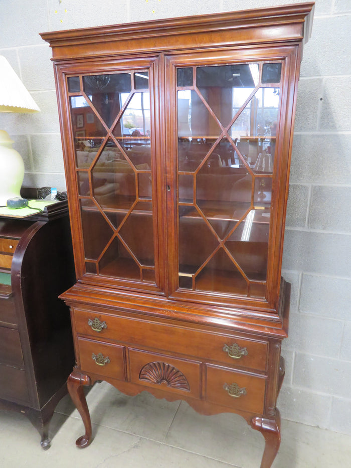 Vintage China Cabinet with glass doors