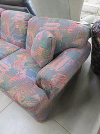 3-Seat Sofa in Red and Green