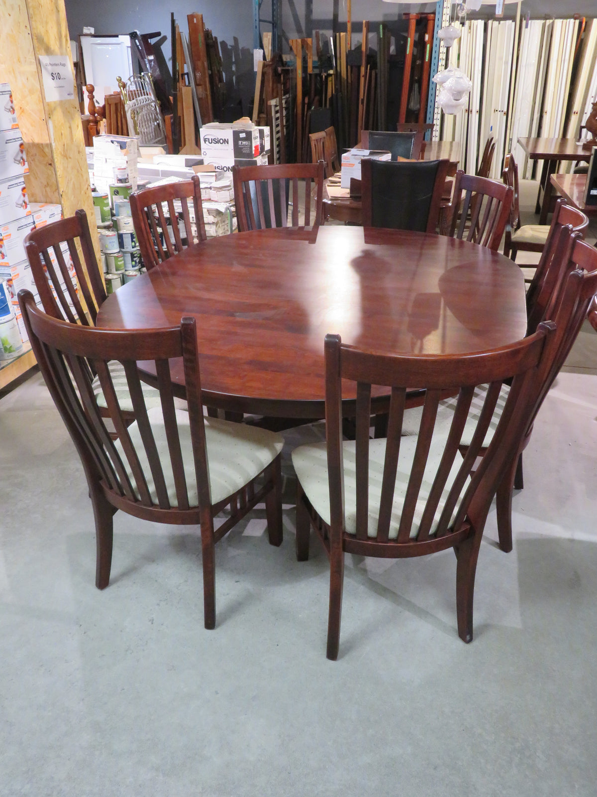 Dining Table Set with China Cabinet