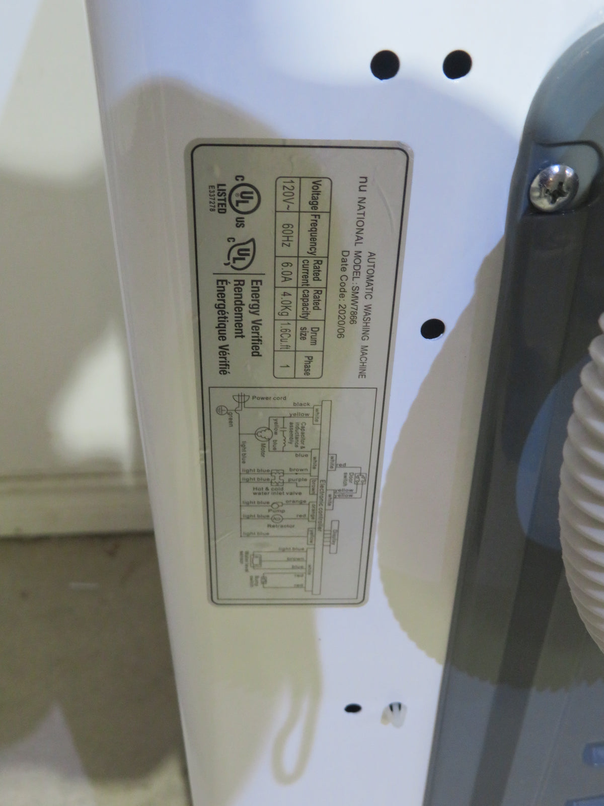 1.7 Cu Ft Top Load Washer White