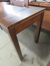 Wooden Desk with Built-in Electrical Outlets