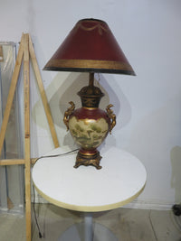 Vintage Japanese Satsuma-style table lamp