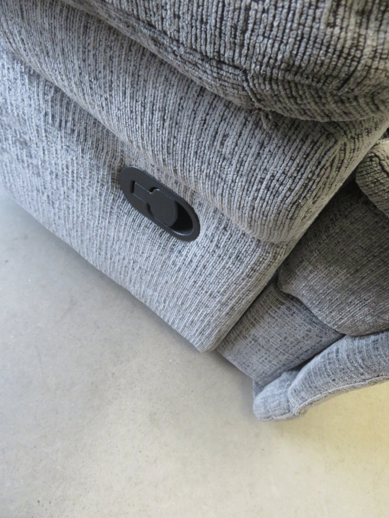 Recliner Armchair in Gray Fabric