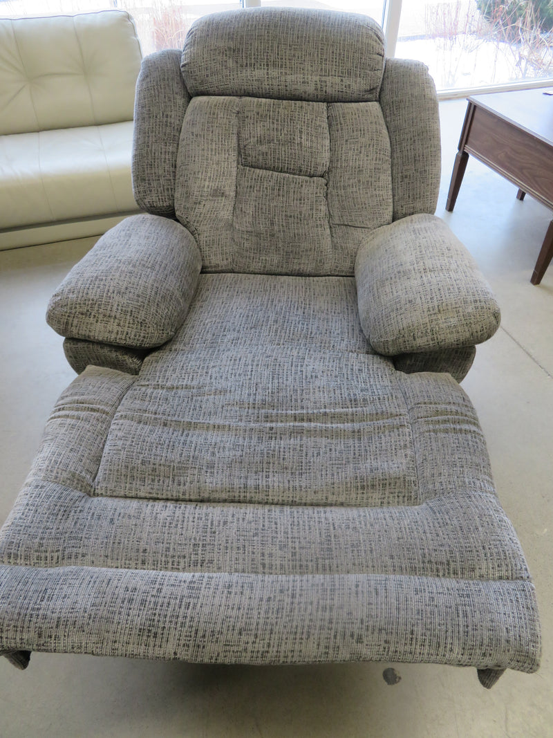 Recliner Armchair in Gray Fabric