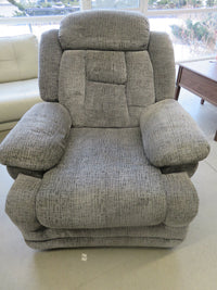 Recliner Armchair in Gray Fabric