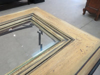 Console table with glass top and Metal Base