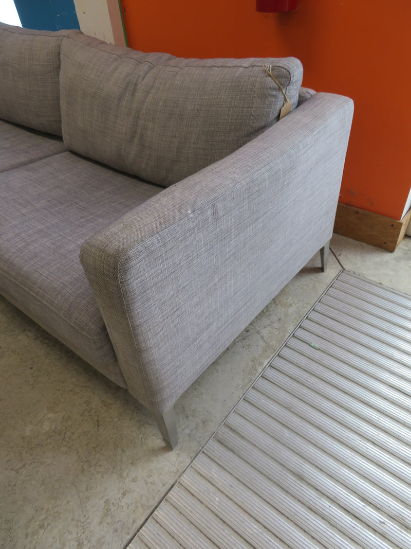 Modern Style Love Seat in Gray