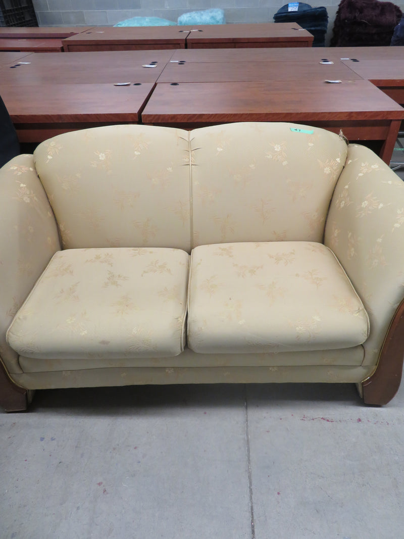 Gold Coloured Love Seat