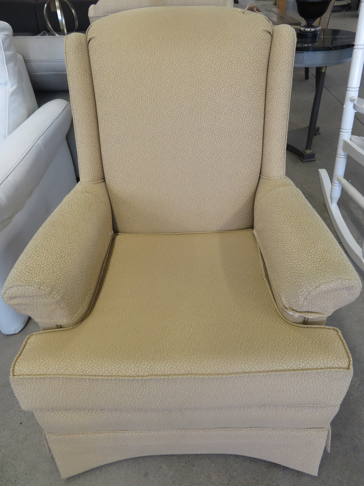 Arm Chair in Gold Fabric