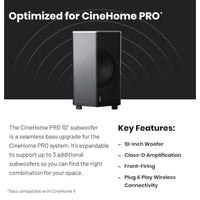 Enclave CineHome PRO 10-Inch Wireless Subwoofer