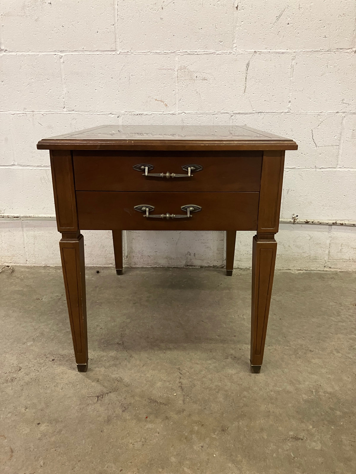 Vintage Two Drawer Nightstand