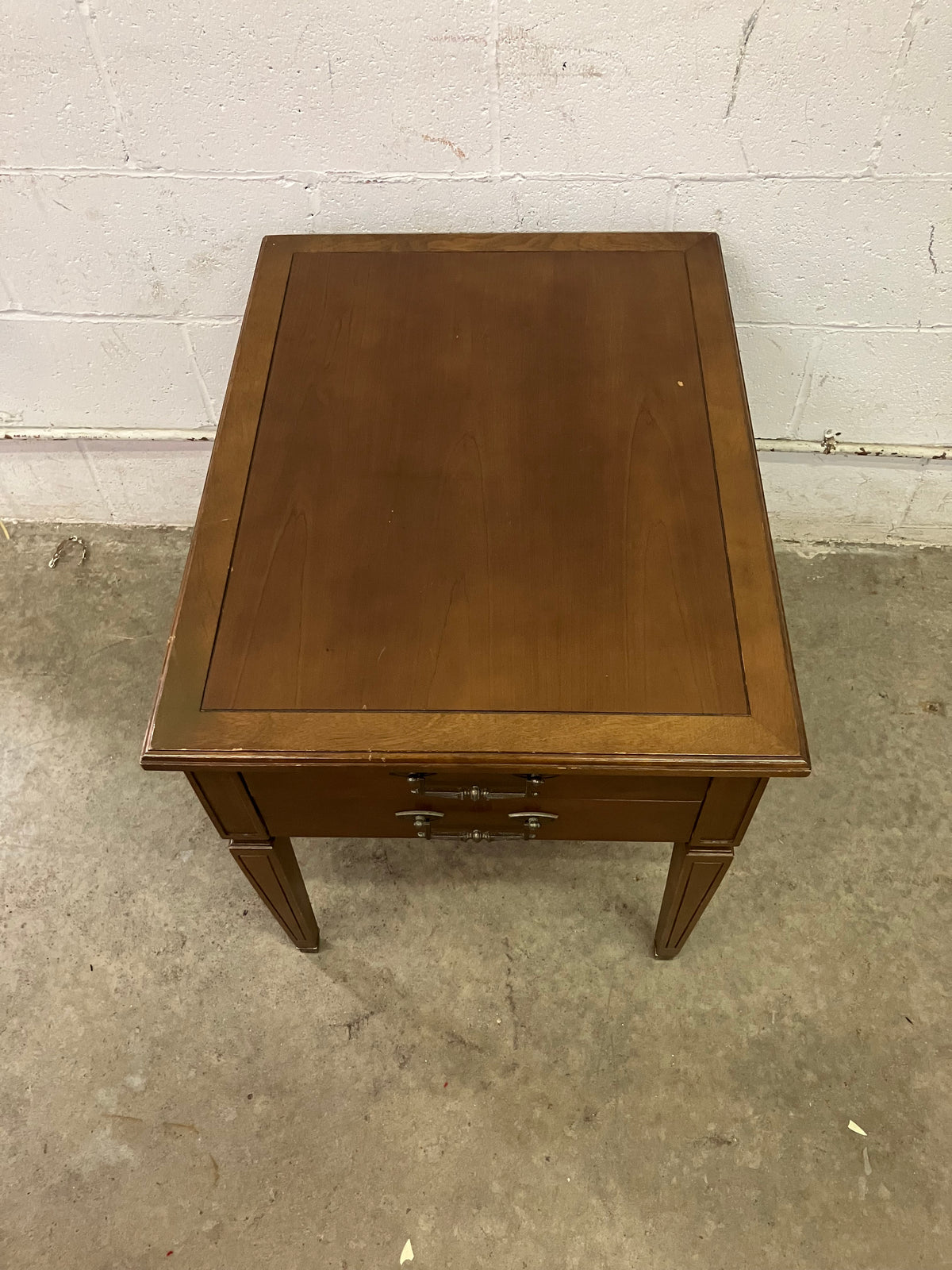 Vintage Two Drawer Nightstand