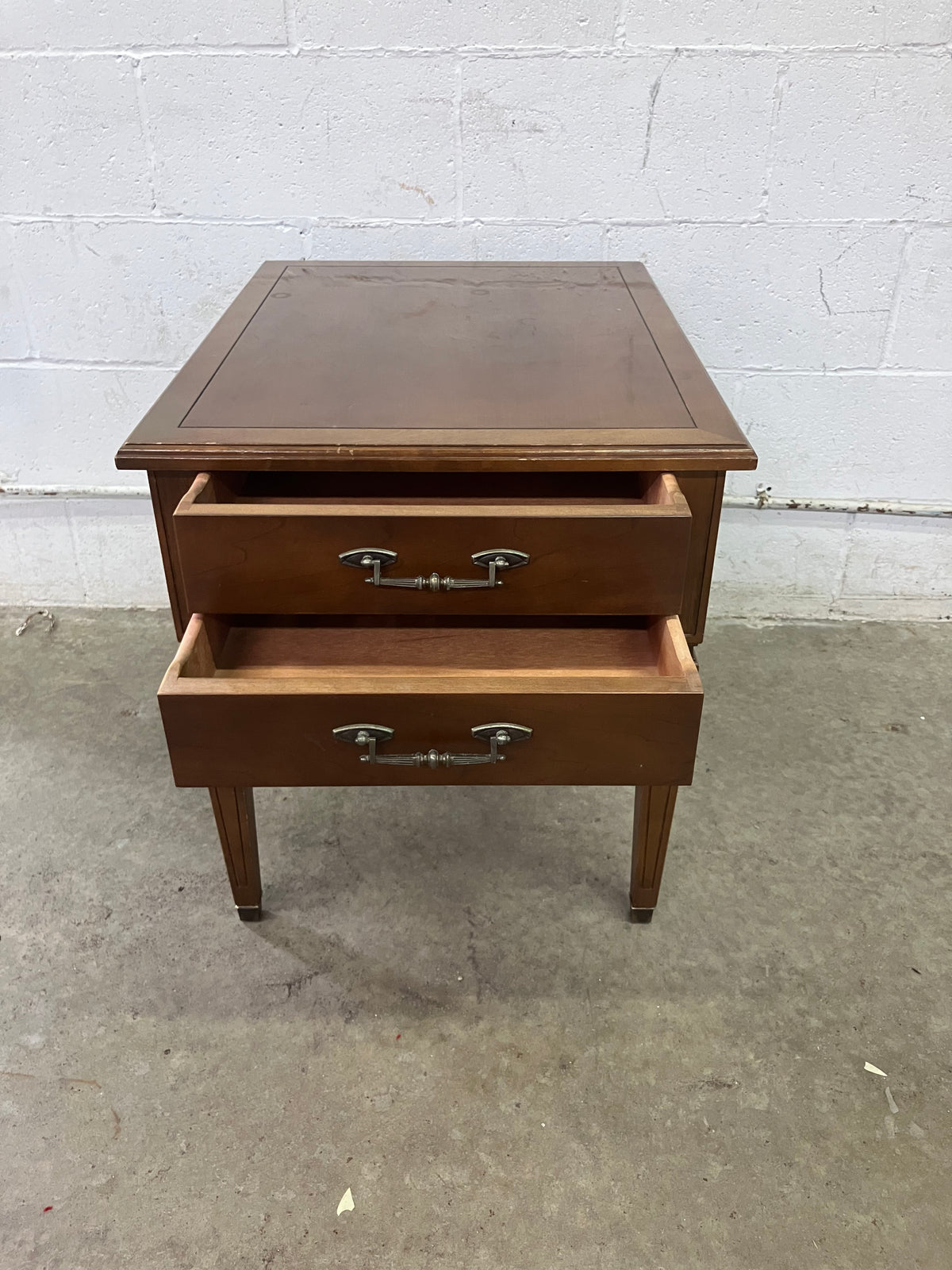 Vintage Two Drawer Nightstand