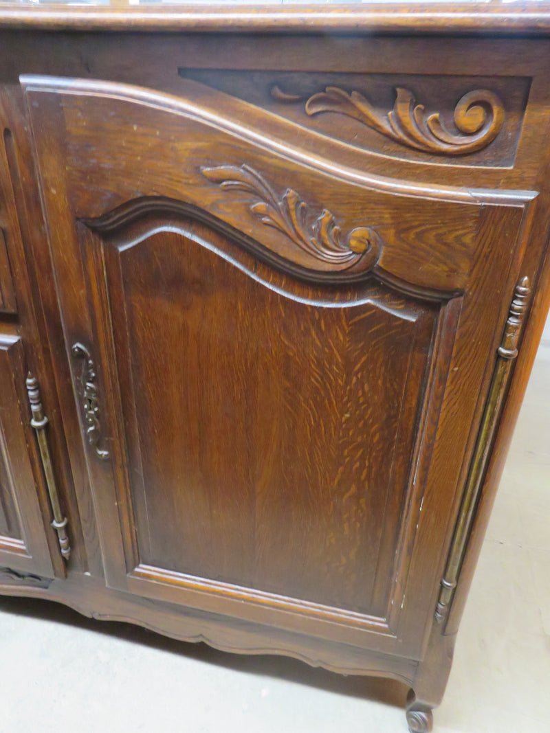 Solid Wood Side Board with Two drawers and Three Cupboards